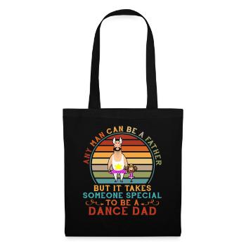 Funny Dance Dad Vintage Ballet Dad and Girl - Sac en tissu - noir - Devant