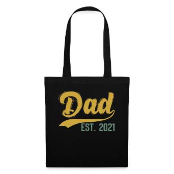 Dad Est 2021 Step Dad Established 2021 - Tote Bag - black - Front