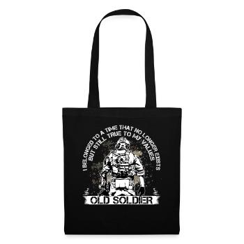 Old Soldier Army Soldier - Tote Bag - black - Front