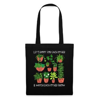 Let's Root For Each Other & Watch Each Other Grow - Tote Bag - black - Front