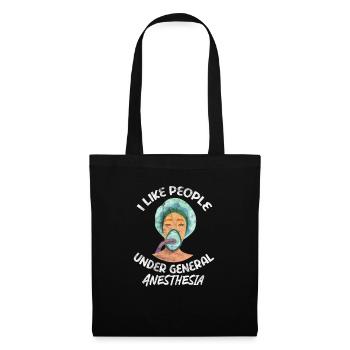 Anesthésie anesthésiste médecin médecin cadeau - Sac en tissu - noir - Devant