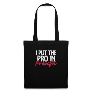 Anesthésie anesthésiste médecin médecin cadeau - Sac en tissu - noir - Devant