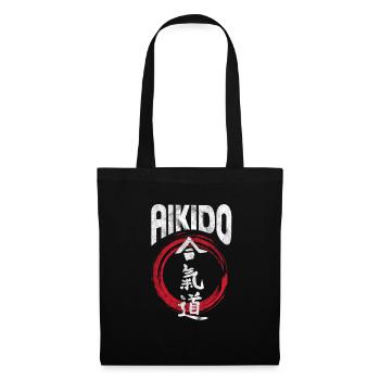 Aikido - Stoffbeutel - Schwarz - Vorne