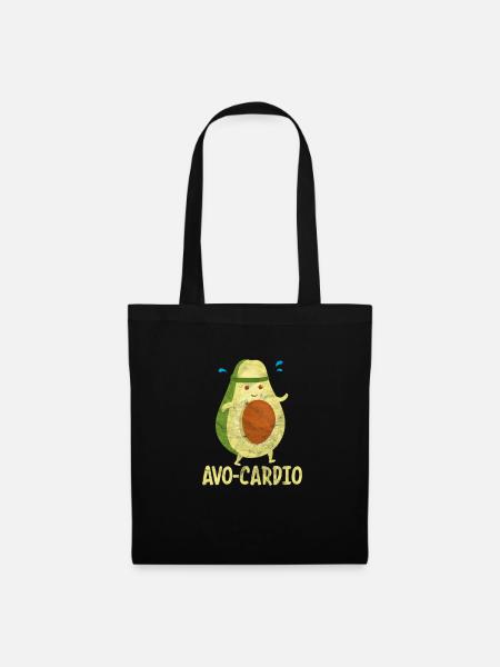 Avocado Cardio - Stoffbeutel - Schwarz