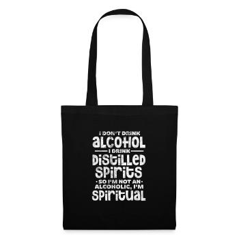 Alcool - Sac en tissu - noir - Devant