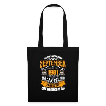 September 1981 - Tote Bag - black - Front