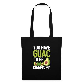 Avocat Guacamole Vegan Légumes Vegan Cadeau - Sac en tissu - noir - Devant