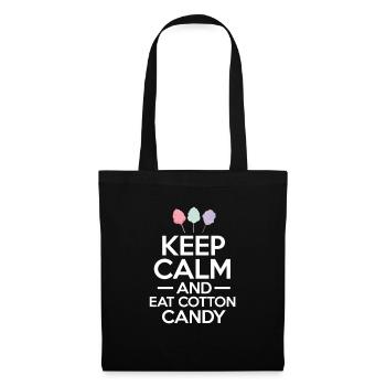 Barbe à papa Sucre Cadeau - Sac en tissu - noir - Devant