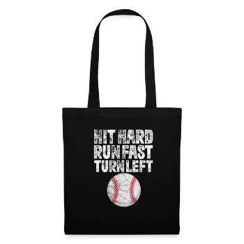 Baseball - Stoffbeutel - Schwarz - Vorne