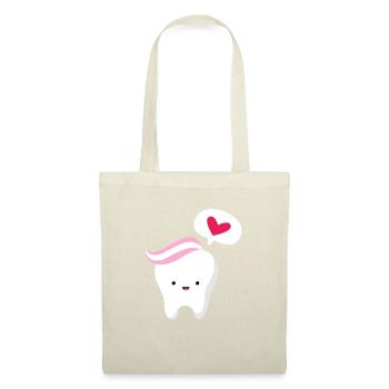Dentiste Dentiste Dentiste Dentist Dents Cadeau - Sac en tissu - nature - Devant