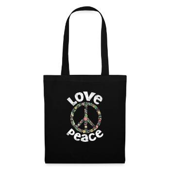 Hippie - Sac en tissu - noir - Devant