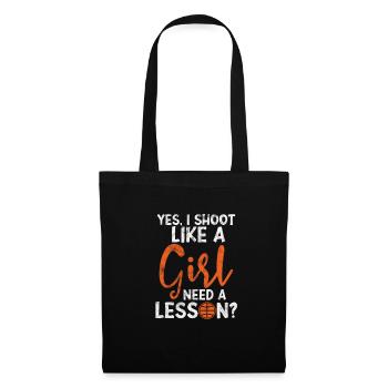 Basketball Girl - Sac en tissu - noir - Devant