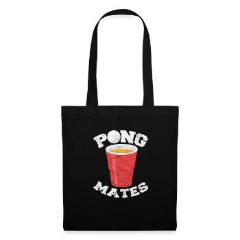 Beerpong - Sac en tissu - noir - Devant