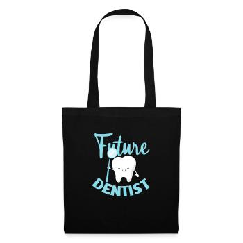 Dentiste Dentiste Dentiste Dentist Dents Cadeau - Sac en tissu - noir - Devant