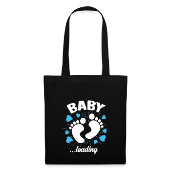 Baby Loading Pregnancy Maternity Fashion - Tote Bag - black - Front