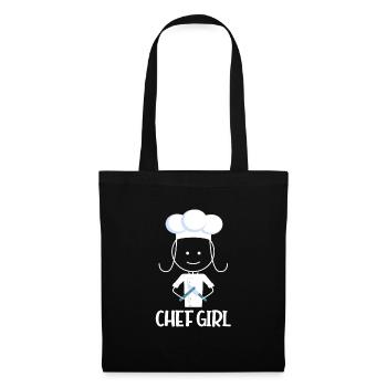 Cuisine cuisine cuisine restaurant chef cadeau - Sac en tissu - noir - Devant