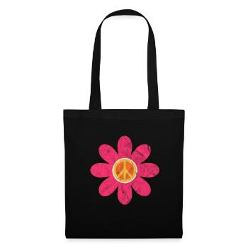 Hippie - Sac en tissu - noir - Devant