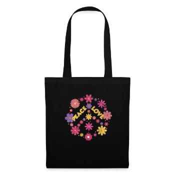 Hippie - Sac en tissu - noir - Devant