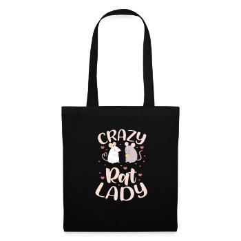 Rat Mouse Pet Rats Rodent Gift - Tote Bag - black - Front