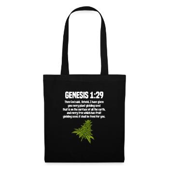 La religion du cannabis - Sac en tissu - noir - Devant