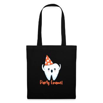Dentiste Dentiste Dentiste Dentist Dents Cadeau - Sac en tissu - noir - Devant