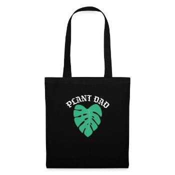 Vegan Père Vegan Vegan Vegan Cadeau de fête des pères - Sac en tissu - noir - Devant