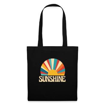 Hippie Peace 60s 70s Flower Power Gift - Tote Bag - black - Front