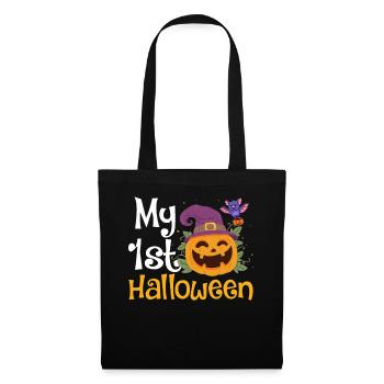 My 1st Halloween Baby Bodysuit Funny - Tote Bag - black - Front