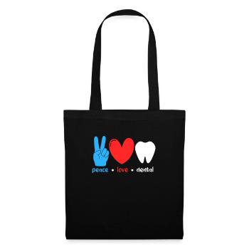 Dentiste Dentiste Dentiste Dentist Dents Cadeau - Sac en tissu - noir - Devant