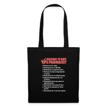 Pharmacie pharmacie pharmacienne cadeau - Sac en tissu - noir - Devant