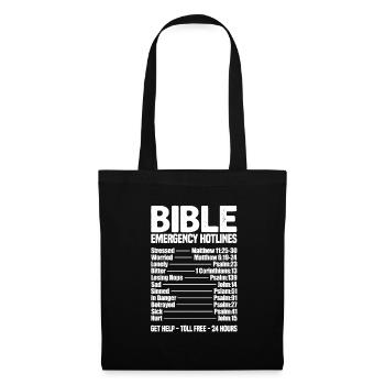 Jesus Christ Christ Bible Religion - Sac en tissu - noir - Devant