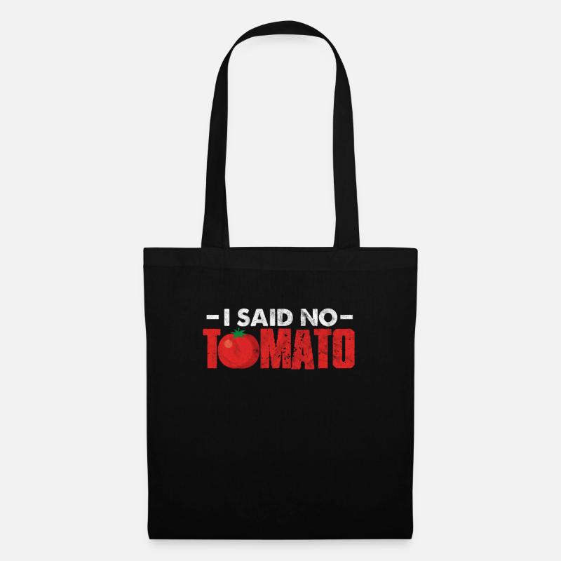 Tomate - Stoffbeutel - Schwarz