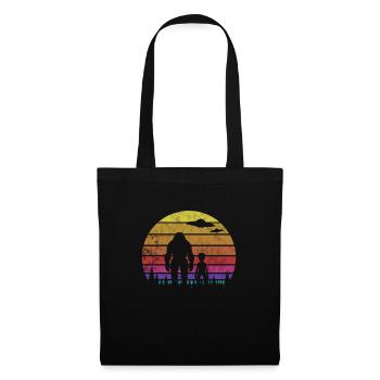 Bigfoot Alien Ufo Extraterrestrial Sasquatch Gift - Tote Bag - black - Front
