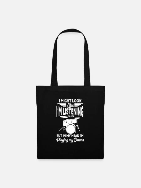 Drums Drummer Musician Band Gift - Tote Bag - black