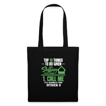 Real Estate Agent Real Estate Agent Gift - Tote Bag - black - Front