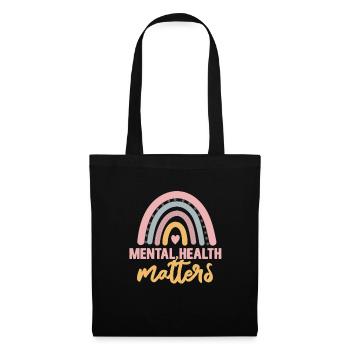 Santé mentale Cadeau en santé mentale - Sac en tissu - noir - Devant