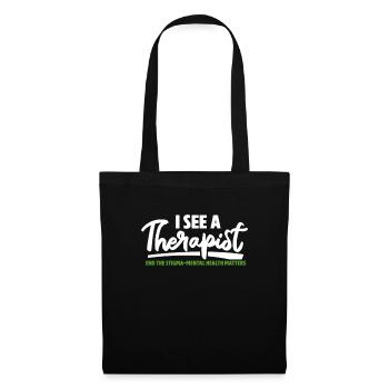 Santé mentale Cadeau en santé mentale - Sac en tissu - noir - Devant