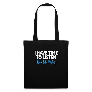 Santé mentale Cadeau en santé mentale - Sac en tissu - noir - Devant