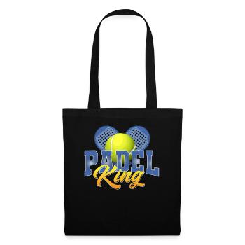 Padel King for Padel Tennis Players - Tote Bag - black - Front