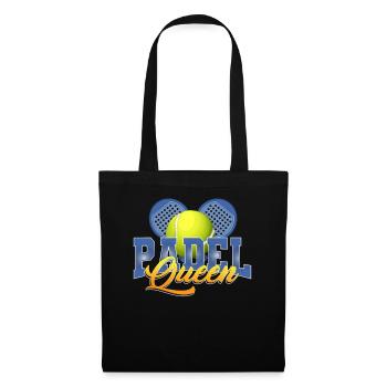Padel Queen pour les joueurs de padel - Sac en tissu - noir - Devant