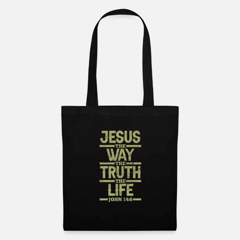 Jesus - Stoffbeutel - Schwarz