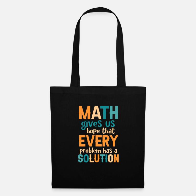 Mathe Lehrer - Stoffbeutel - Schwarz
