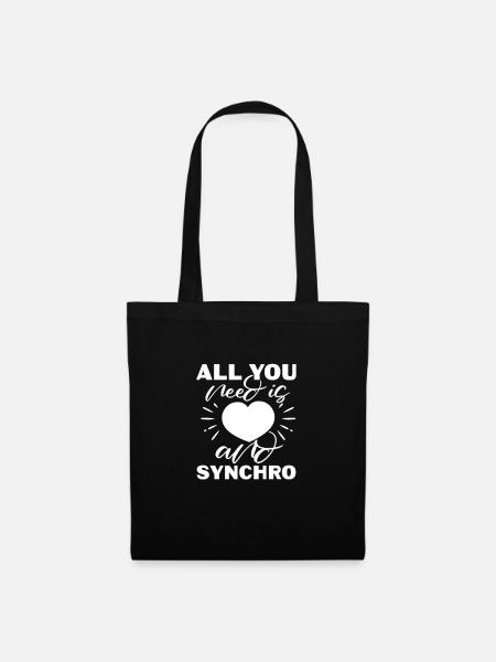 Synchronschwimmen Schwimmen Sport Geschenk - Stoffbeutel - Schwarz
