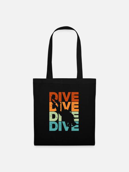 Divers Diving Sea Holiday Diving Gift - Tote Bag - black
