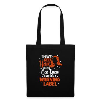Redhead Red Hair Red Hair Redhead Redhead Gift - Tote Bag - black - Front