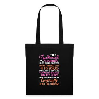 Natation synchronisée Natation Sportive Cadeau - Sac en tissu - noir - Devant
