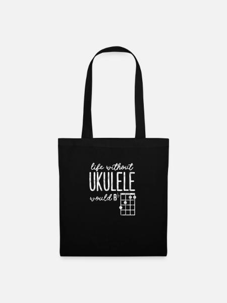 Ukulele - Tote Bag - black