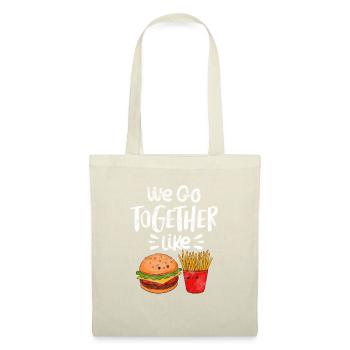 Burger Pommes - Stoffbeutel - Natur - Vorne