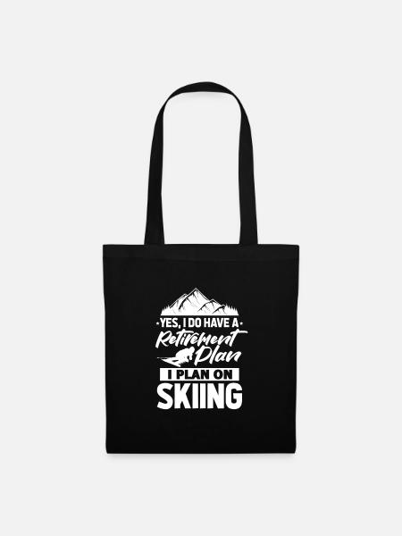 Ski Retirement Grandpa - Tote Bag - black