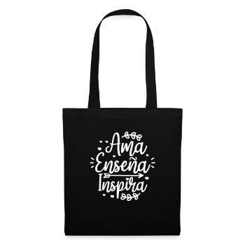 Professeur d’espagnol Professeur d’espagnol Cadeau scolaire - Sac en tissu - noir - Devant